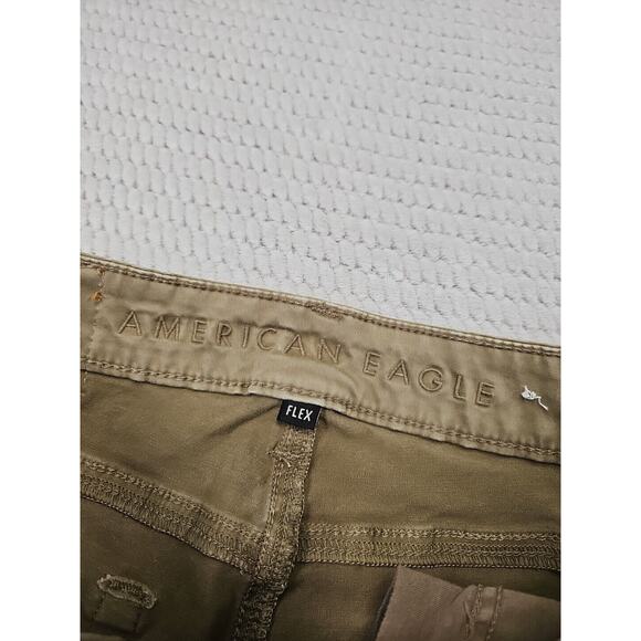 Americsn Eagle Pants Mens 29 X 32 Tan Slim Straight Flex Fit - Picture 4 of 8